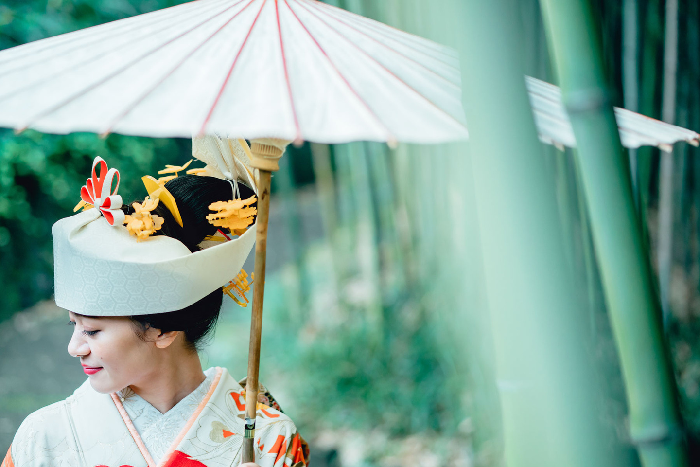 京都竹林での前撮り