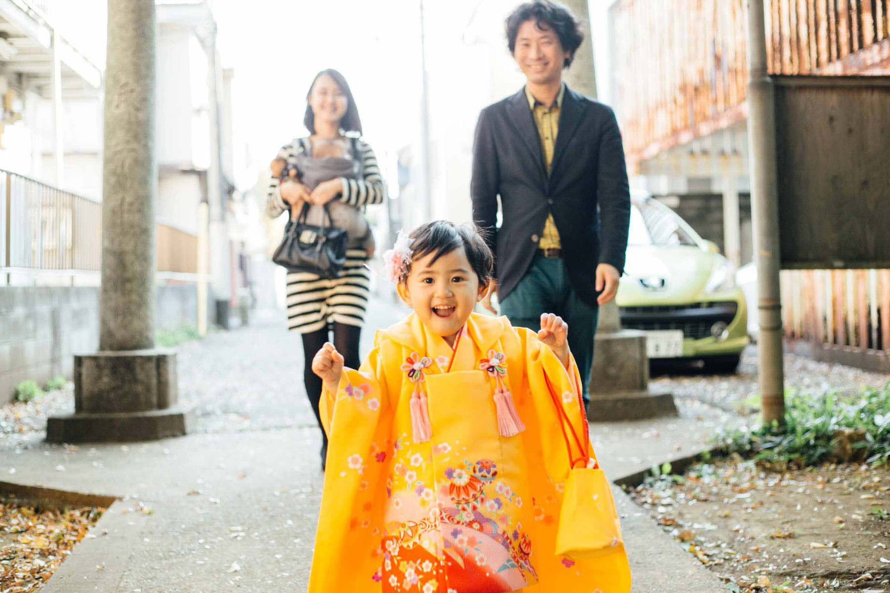 京都出張家族写真
