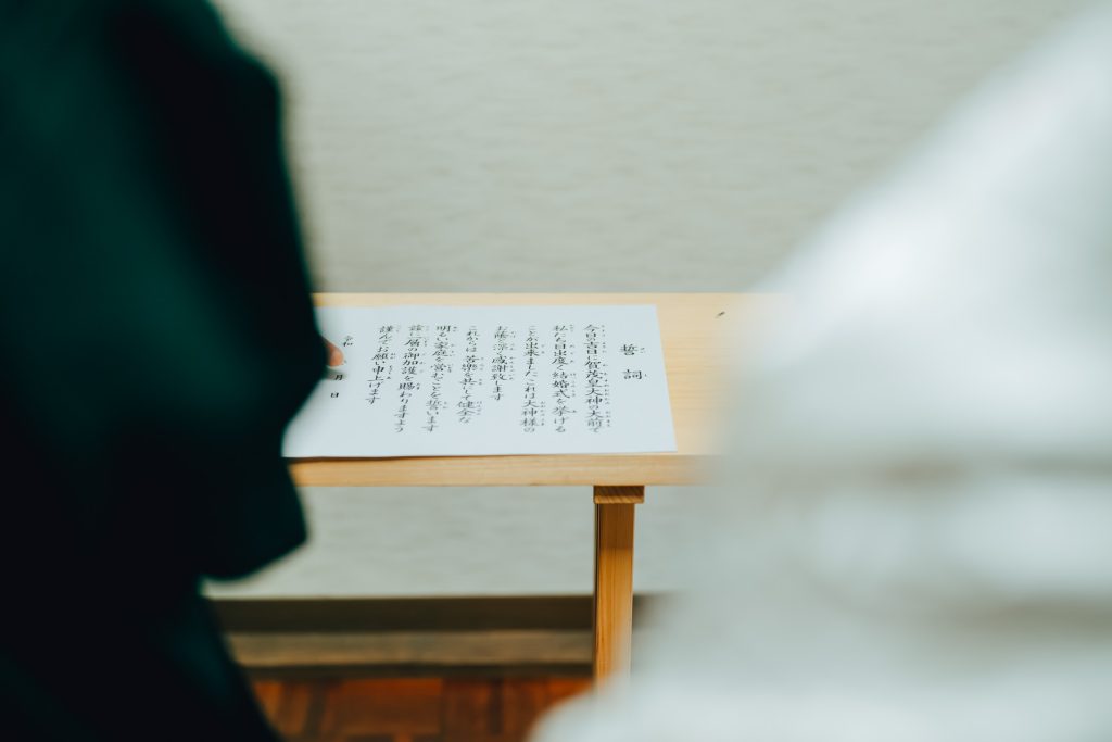 上賀茂神社での結婚式撮影