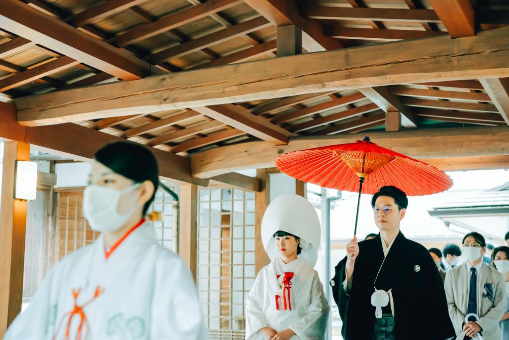 上賀茂神社での結婚式撮影