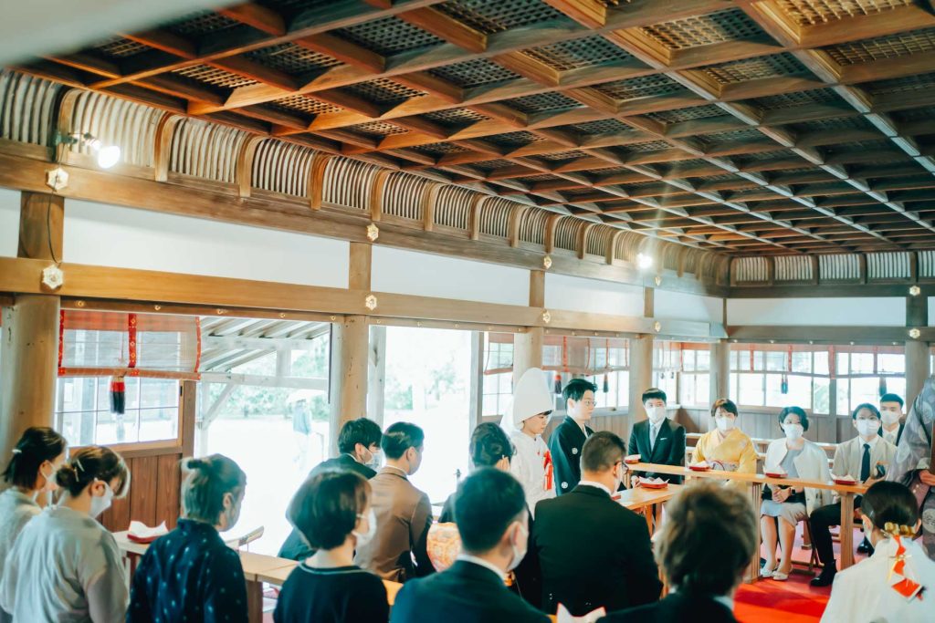 上賀茂神社での結婚式撮影