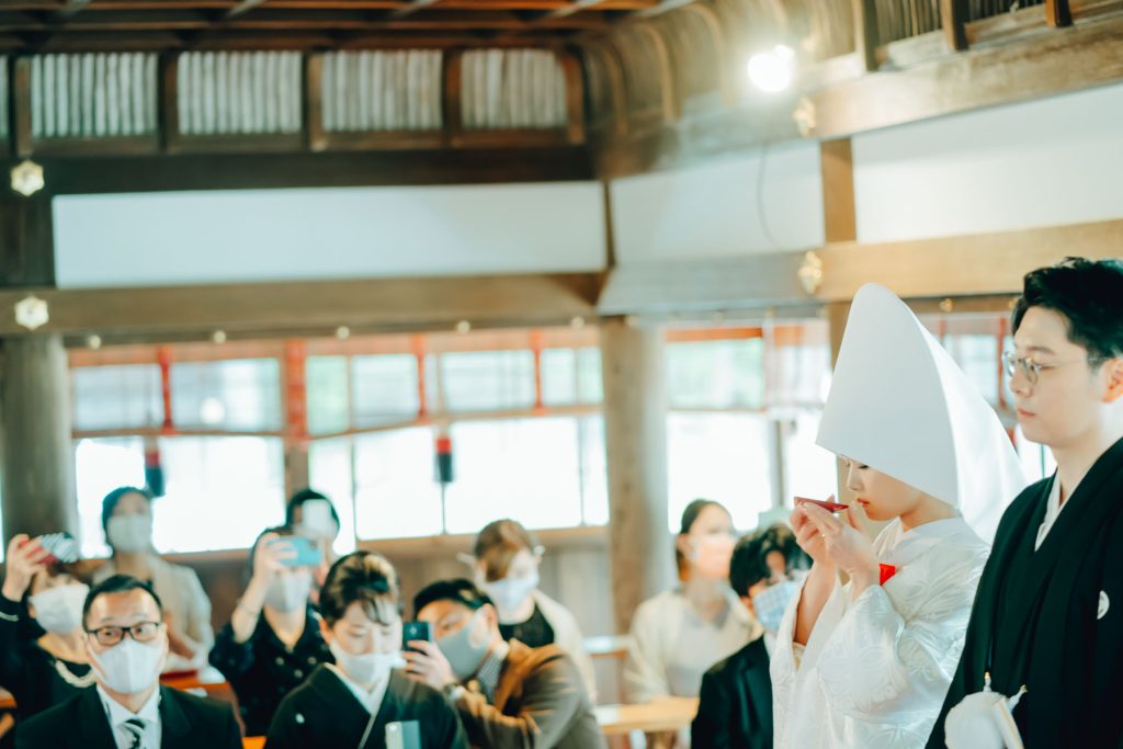 上賀茂神社での結婚式撮影