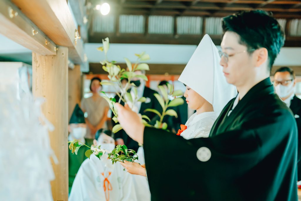 上賀茂神社での結婚式撮影