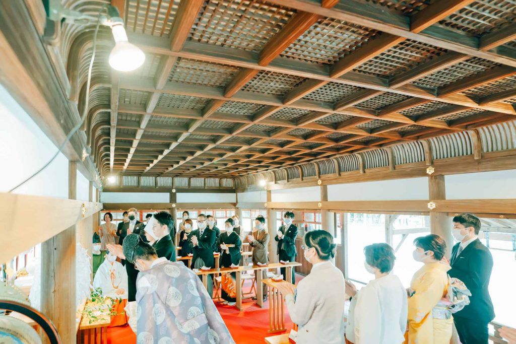 上賀茂神社での結婚式撮影