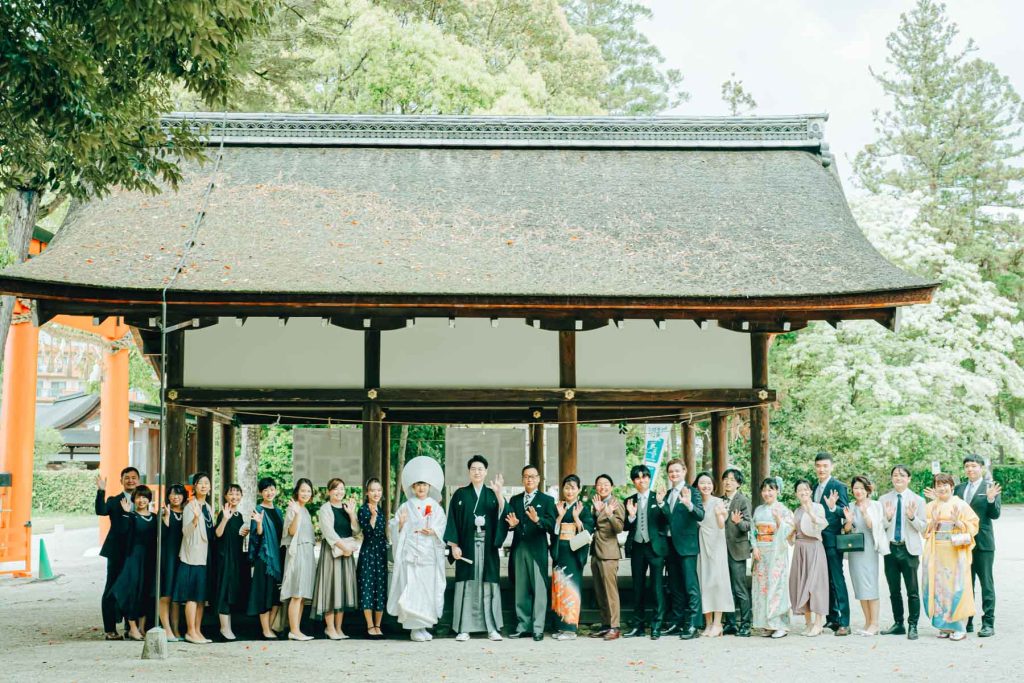 上賀茂神社での結婚式撮影