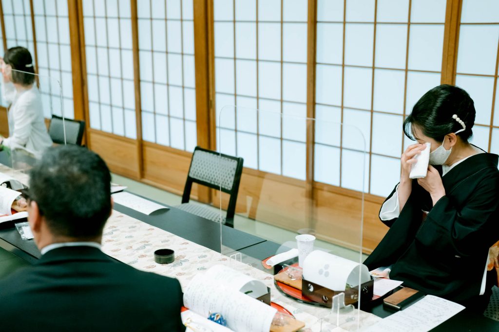 東観荘での結婚式披露宴の写真撮影