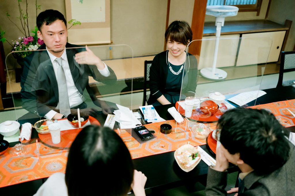 東観荘での結婚式披露宴の写真撮影