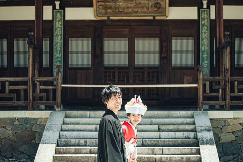 京都萬福寺での和装前撮り