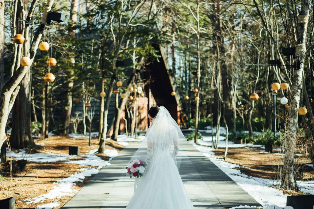 軽井沢ブレストンコートでの結婚式の撮影写真