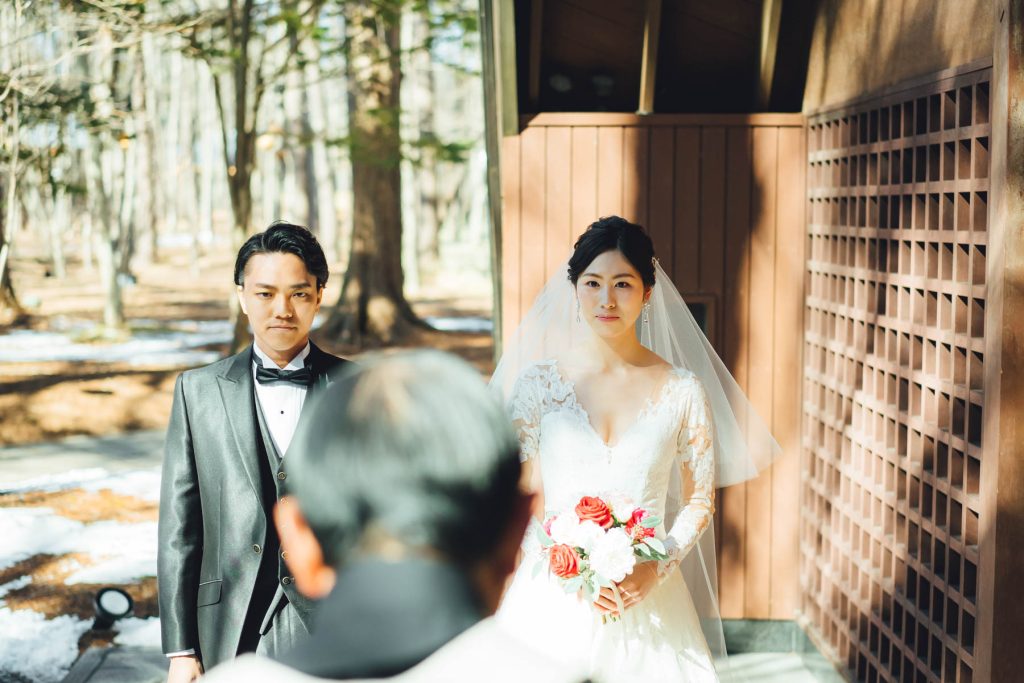 軽井沢ブレストンコートでの結婚式の撮影写真