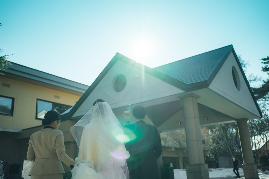 軽井沢ブレストンコートでの結婚式の撮影写真