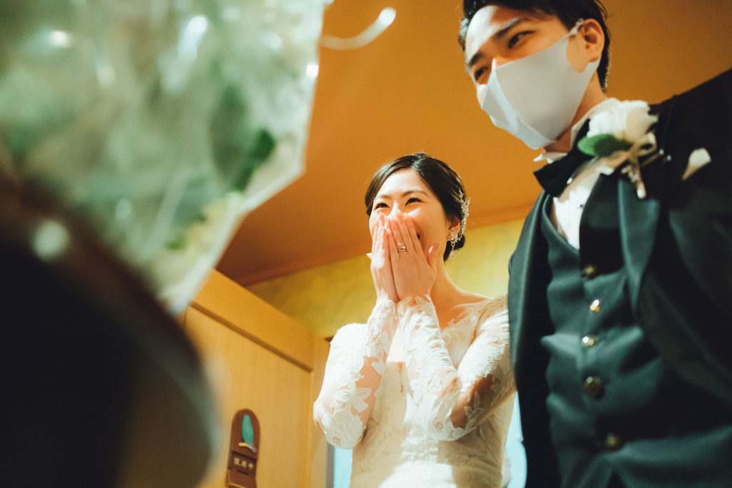 軽井沢での結婚式の撮影写真