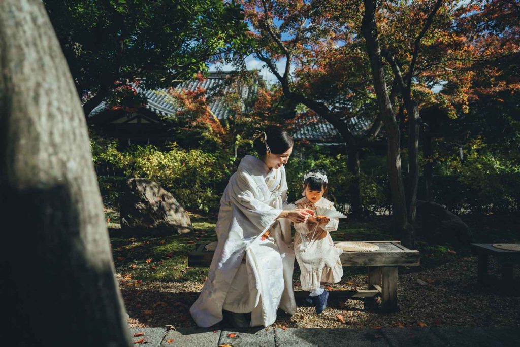 梨木神社での結婚式写真の出張撮影持ち込みカメラマン