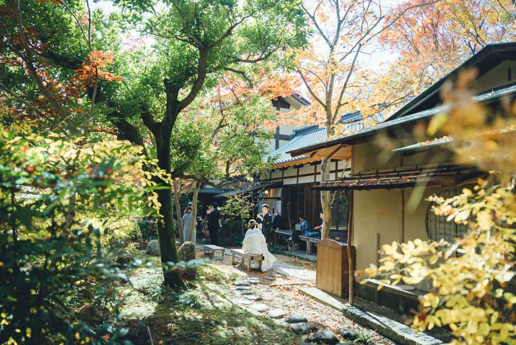 梨木神社での結婚式写真の出張撮影持ち込みカメラマン