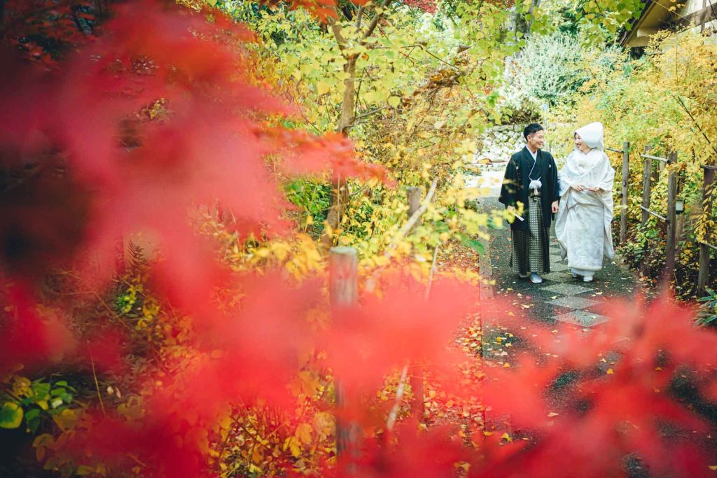 梨木神社での結婚式写真の出張撮影持ち込みカメラマン