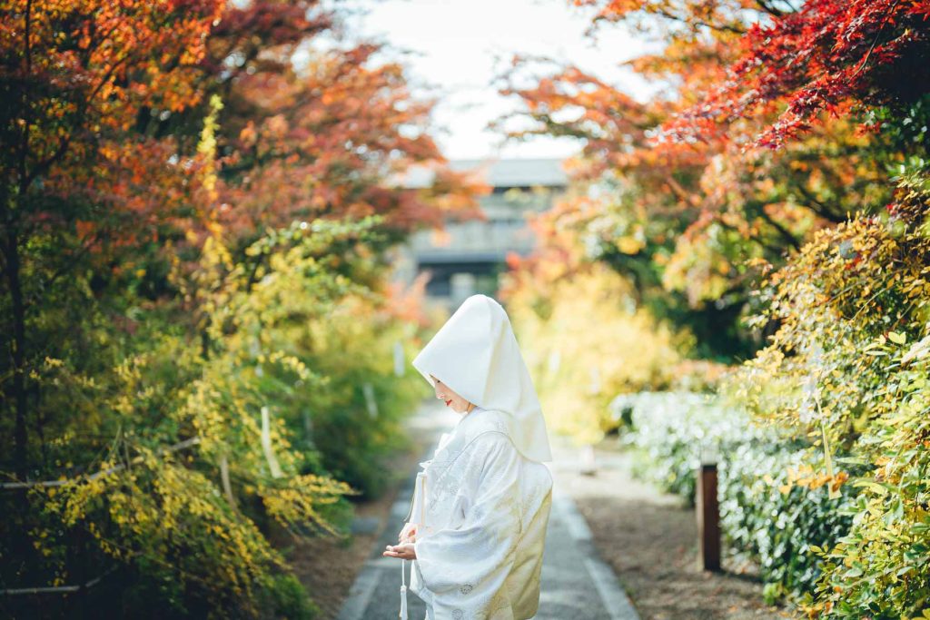 梨木神社での結婚式写真の出張撮影持ち込みカメラマン