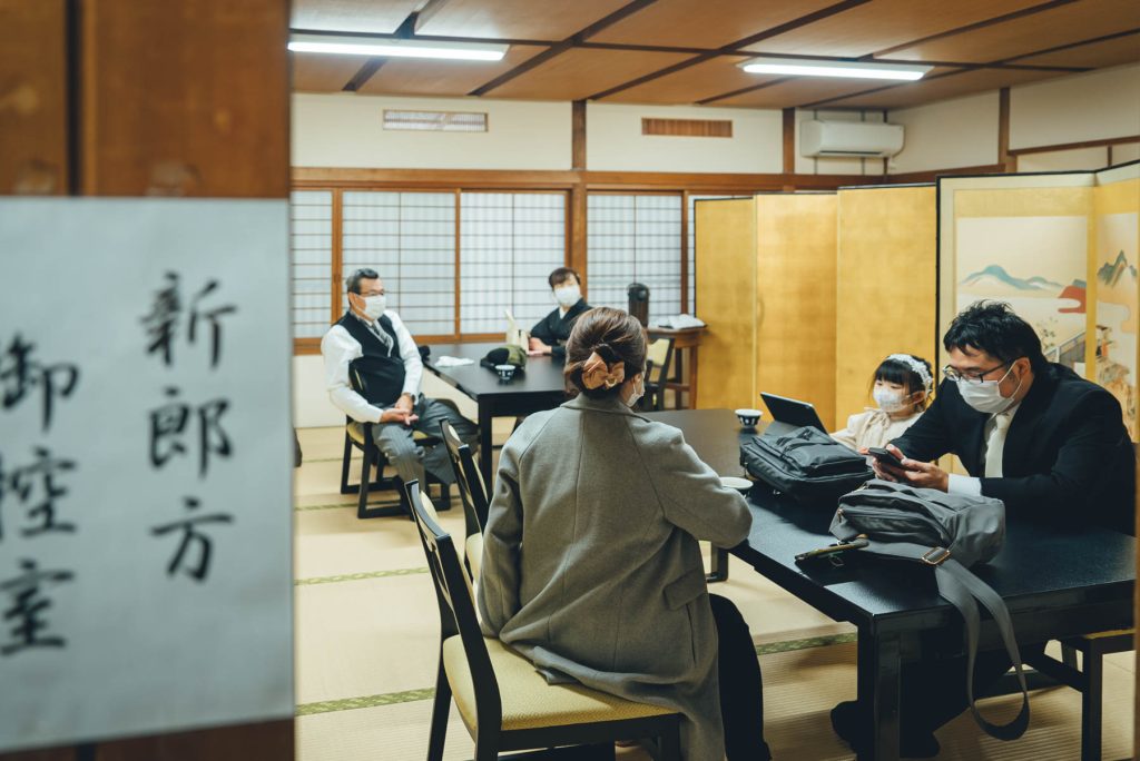 梨木神社での結婚式写真の出張撮影持ち込みカメラマン