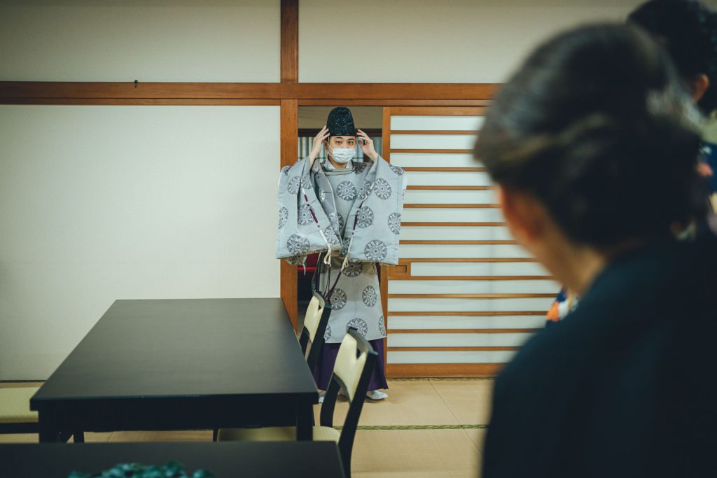 梨木神社での結婚式写真の出張撮影持ち込みカメラマン