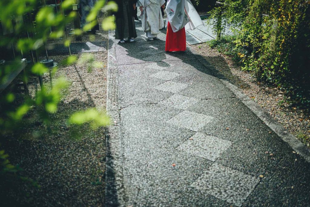 梨木神社での結婚式写真の出張撮影持ち込みカメラマン