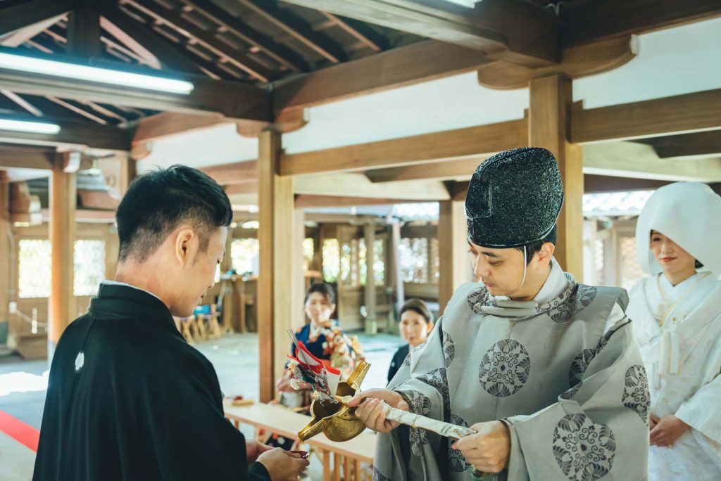 梨木神社での結婚式写真の出張撮影持ち込みカメラマン