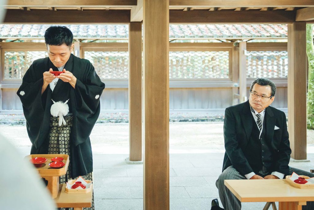 梨木神社での結婚式写真の出張撮影持ち込みカメラマン