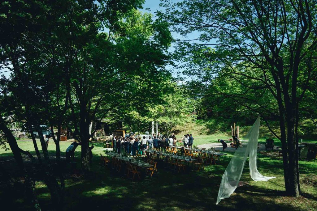 軽井沢ガーデンウエディングの出張撮影