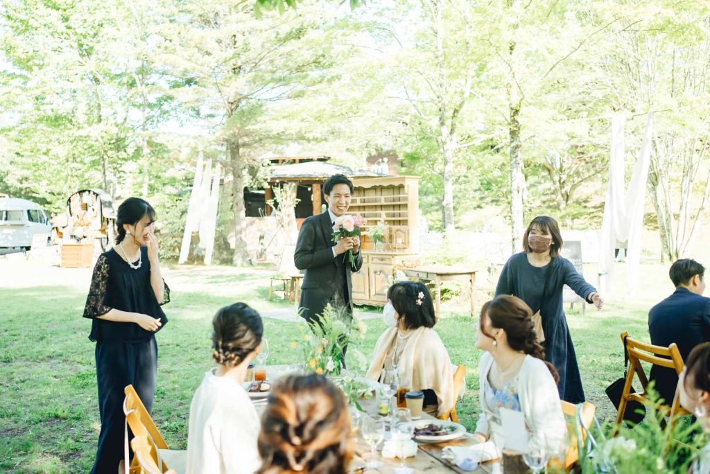 軽井沢ガーデンウエディングの結婚式写真撮影