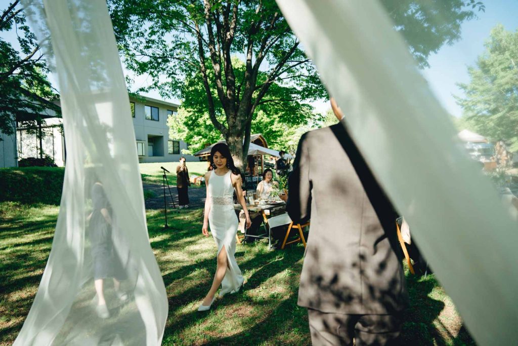 軽井沢ガーデンウエディングの結婚式写真撮影