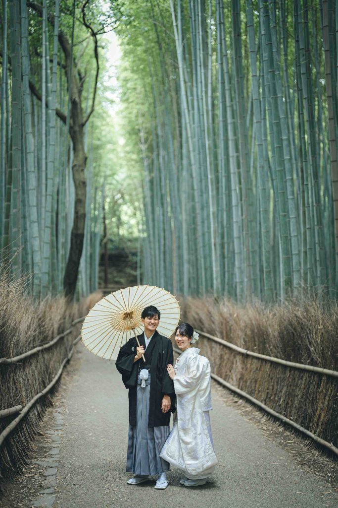 嵐山前撮りのフォトウエディング