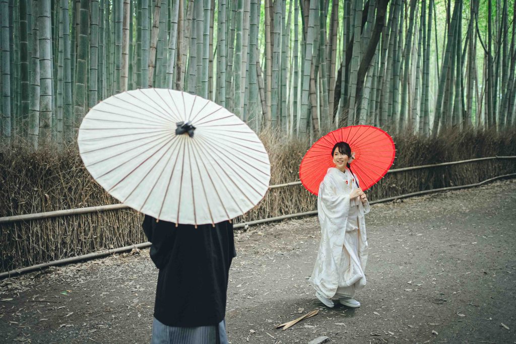 嵐山前撮りのフォトウエディング