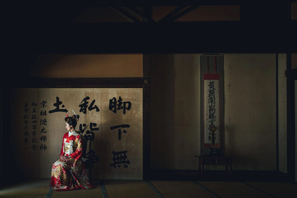 京都寺院での京都前撮りフォトウエディング