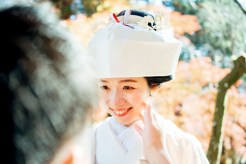 京都での和装結婚式の写真撮影