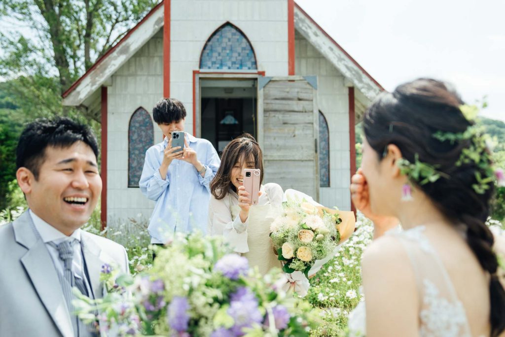 北海道長沼町での結婚式撮影カメラマン