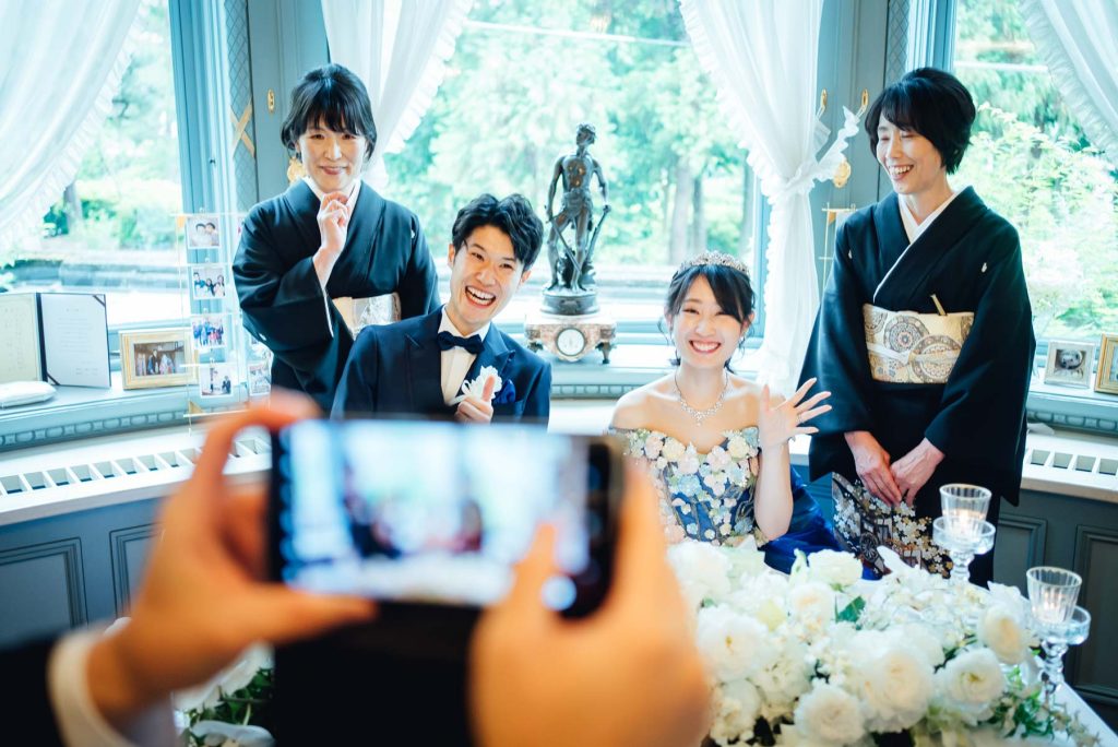 長楽館でのレストランウエディングの結婚式の出張写真撮影