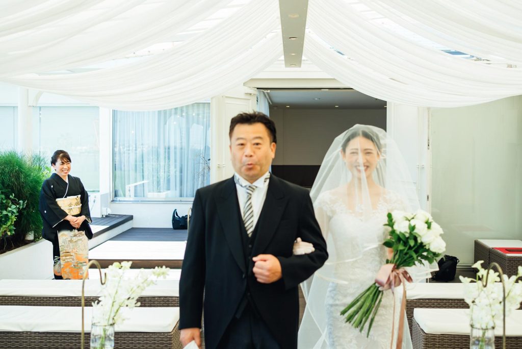 神戸でのレストランウエディングの結婚式出張写真撮影